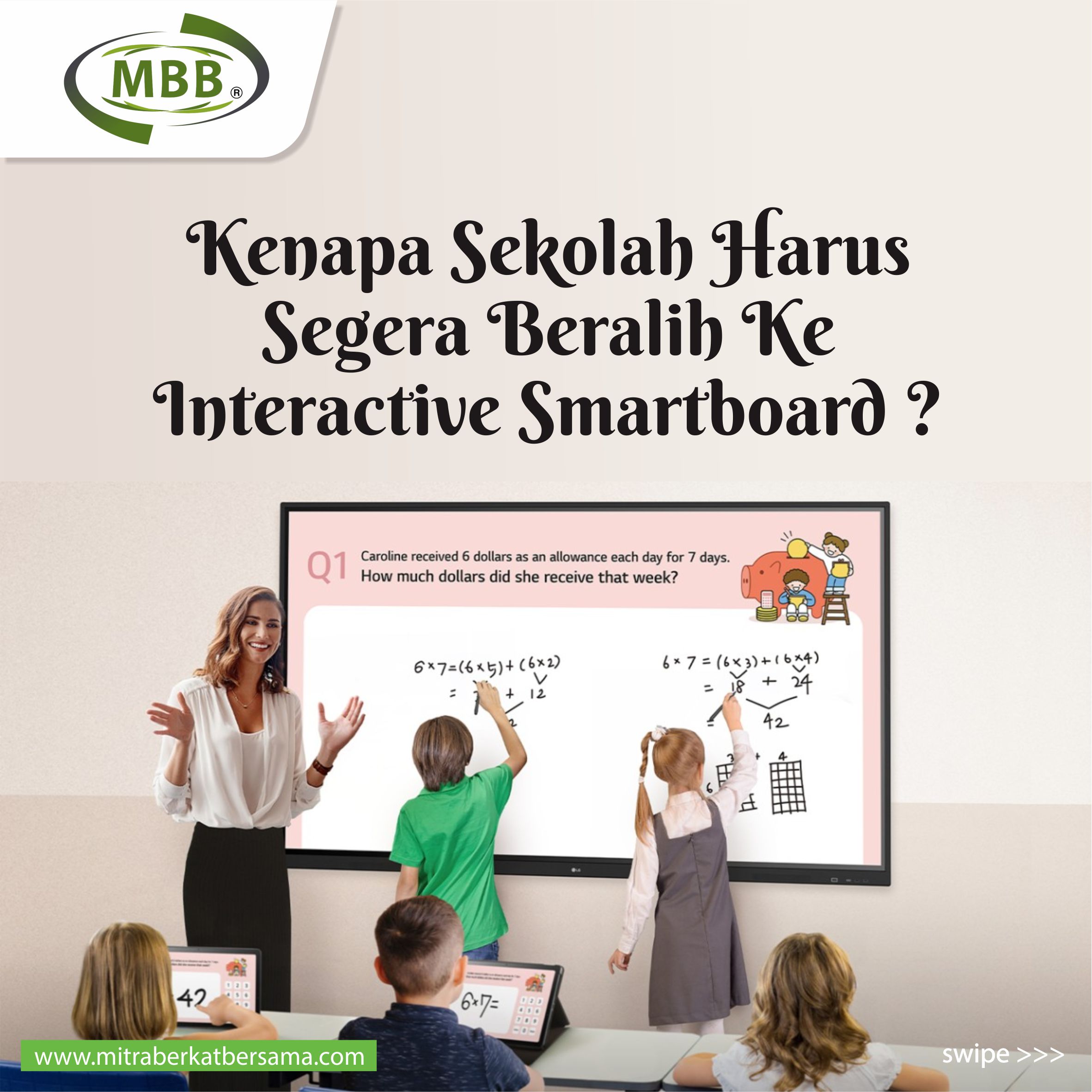 MBB Interactive Smartboard - Interactive Whiteboard - Papan Tulis Interaktif